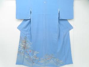 リサイクル　色留袖　訪問着仕立て　金通し　『京の雅』　宮中風景文　一つ紋入り　着物